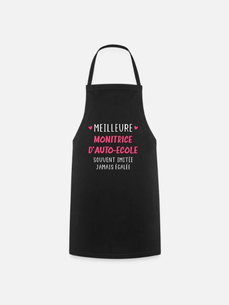 Meilleure Monitrice auto ecole - Tablier de cuisine - noir