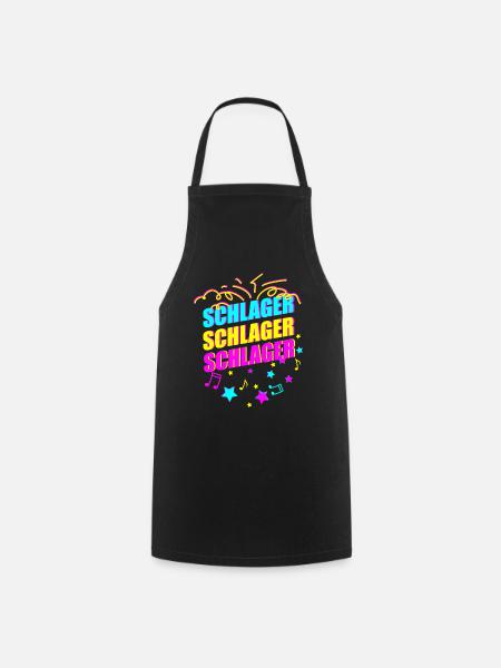Schlager - Kochschürze - Schwarz