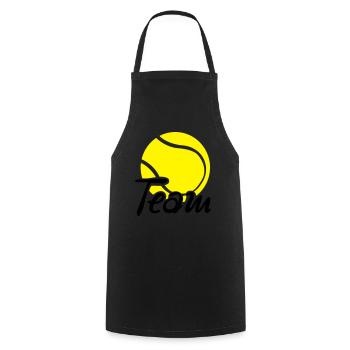 tennis_team - Tablier de cuisine - noir - Devant - AI Model Male 185 dark (185cm)