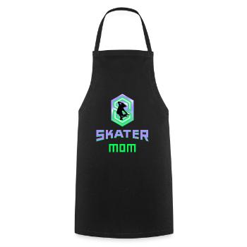 Skater Mom Mama Mutter Skatboard cool Geschenkidee - Kochschürze - Schwarz - Vorne - AI Model Male 185 dark (185cm)