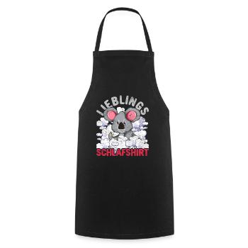 Nachteule Koala Geschenk Lieblings Schlafshirt - Kochschürze - Schwarz - Vorne - AI Model Male 185 dark (185cm)