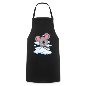 Animal Lover Australie Animal Gift Cloud Koala - Tablier de cuisine - noir - Devant - AI Model Male 185 dark (185cm)