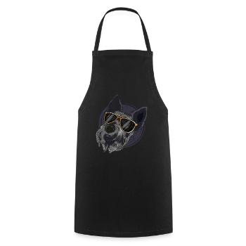 Coole Sonnenbrille Hunde Geschenk Scottish Terrier - Kochschürze - Schwarz - Vorne - AI Model Male 185 dark (185cm)