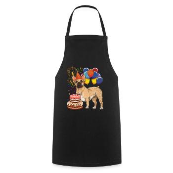Dog Birthday Gift French Bulldog - Cooking Apron - black - Front - AI Model Male 185 dark (185cm)