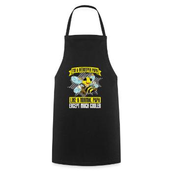 I'm a beekeeper dad like a normal just cooler - Cooking Apron - black - Front - AI Model Male 185 dark (185cm)