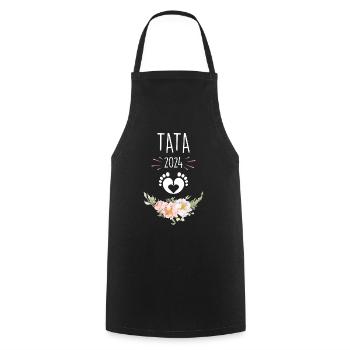 Ma Future Tata D'Amour Annonce Grossesse 2024 - Tablier de cuisine - noir - Devant - AI Model Male 185 dark (185cm)