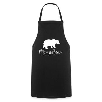 Maman ours meilleur forte mère idée cadeau cool - Tablier de cuisine - noir - Devant - AI Model Male 185 dark (185cm)