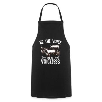 Végétalien fruits éco-végétariens végétalien cadeau rengaine - Tablier de cuisine - noir - Devant - AI Model Male 185 dark (185cm)