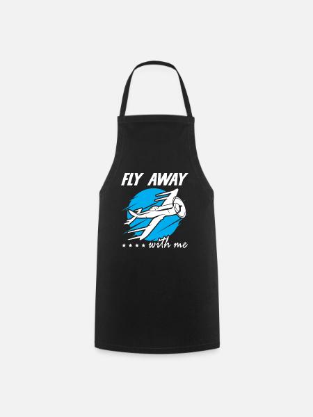 Fly Away With Me - Kochschürze - Schwarz