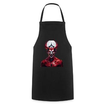 Gruseliges Halloween-partykostüm Dämon - Kochschürze - Schwarz - Vorne - AI Model Male 185 dark (185cm)