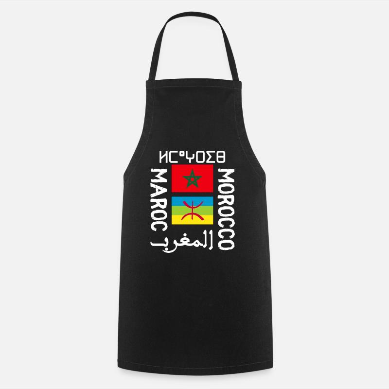 Maroc Amazigh - Tablier de cuisine - noir