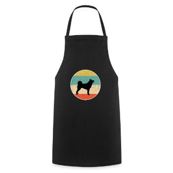 Karelischer Bärn-Hundegeschenkentwurf - Kochschürze - Schwarz - Vorne - AI Model Male 185 dark (185cm)