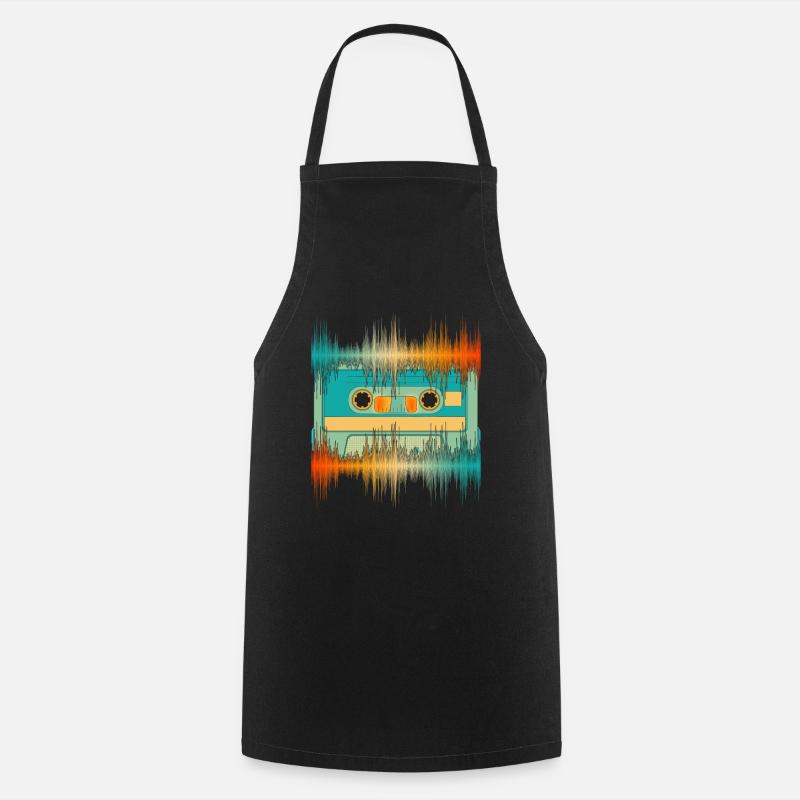 Equalizer Sound Technology Gift Cassette Soundwave - Cooking Apron - black