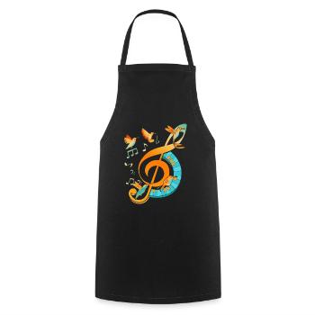 Clé - Tablier de cuisine - noir - Devant - AI Model Male 185 dark (185cm)