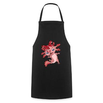 Axolotl - Tablier de cuisine - noir - Devant - AI Model Male 185 dark (185cm)