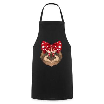 Paresse - Tablier de cuisine - noir - Devant - AI Model Male 185 dark (185cm)