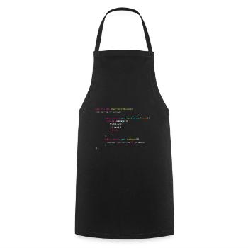 Algorithm Of Success - Coder - Informatiker - Kochschürze - Schwarz - Vorne - AI Model Male 185 dark (185cm)