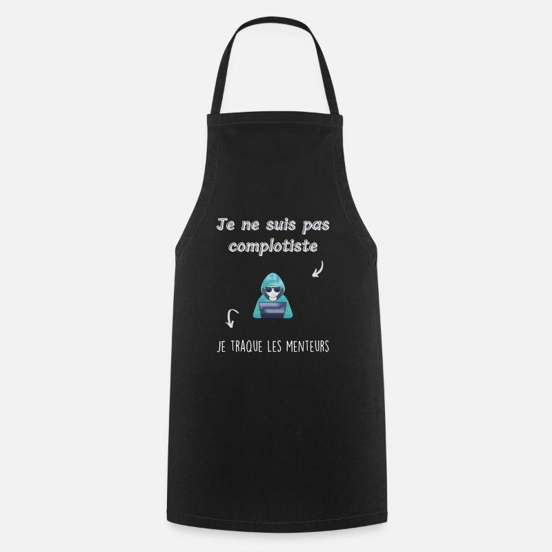 Je ne suis pas complotiste - Tablier de cuisine - noir