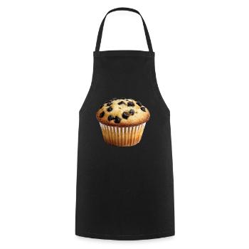 Muffin - Kochschürze - Schwarz - Vorne - AI Model Male 185 dark (185cm)
