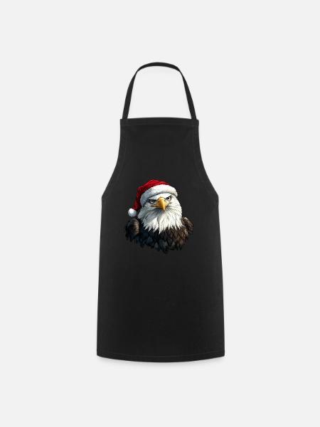 Adler Weihnachten - Kochschürze - Schwarz