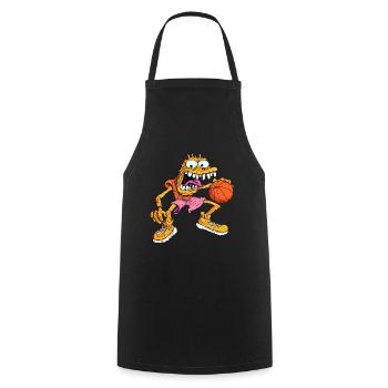 Monstre de basket-ball - Tablier de cuisine - noir - Devant - AI Model Male 185 dark (185cm)