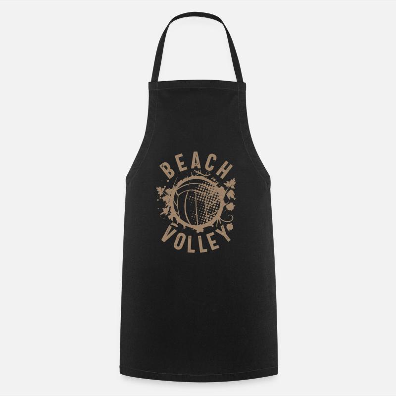 Beach-volley - Tablier de cuisine - noir