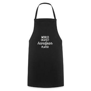 Le plus grand joueur de handpan du monde - Tablier de cuisine - noir - Devant - AI Model Male 185 dark (185cm)