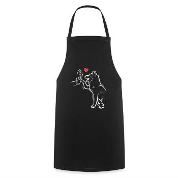 Shiba Doux Shiba Inu Amour Shiba Inu - Tablier de cuisine - noir - Devant - AI Model Male 185 dark (185cm)