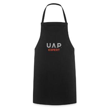 Uap Expert Alien Hunter Ufo - Cooking Apron - black - Front - AI Model Male 185 dark (185cm)
