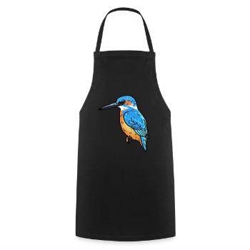 Eisvogel Vogel des Jahres Common kingfisher - Kochschürze - Schwarz - Vorne - AI Model Male 185 dark (185cm)