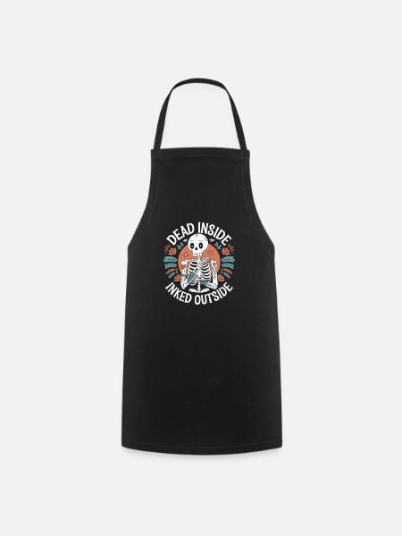 Funny Tattoo Quote Ink Humor Funny Tattoo - Cooking Apron - black