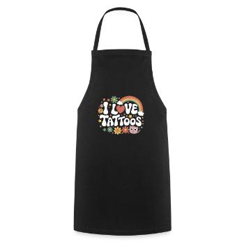 Funny Tattoo Quote Ink Humor Funny Tattoo - Kochschürze - Schwarz - Vorne - AI Model Male 185 dark (185cm)