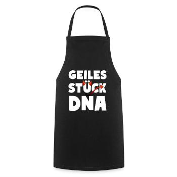 Geiles Stück DNA Teuflisch Sexy Fun - Kochschürze - Schwarz - Vorne - AI Model Male 185 dark (185cm)