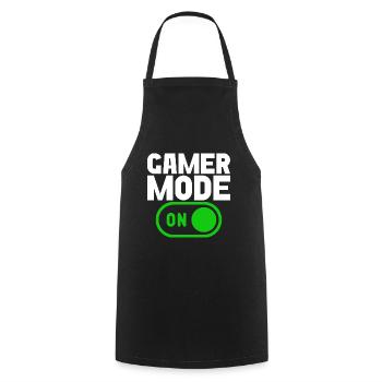 Gamer Mode On - Cooking Apron - black - Front - AI Model Male 185 dark (185cm)