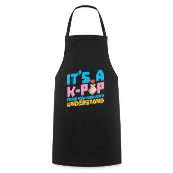 Koreanischer Pop Musiker Geschenk Lustiges K Pop - Kochschürze - Schwarz - Vorne - AI Model Male 185 dark (185cm)
