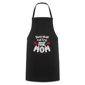 Mama Muttertag Geschenkidee Schwanger - Kochschürze - Schwarz - Vorne - AI Model Male 185 dark (185cm)