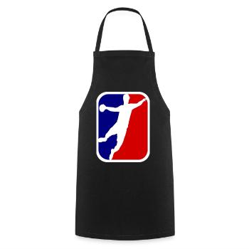 Handball. Handball fan. Handball player. - Cooking Apron - black - Front - AI Model Male 185 dark (185cm)