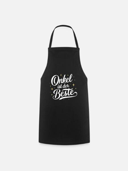 Onkel Beste T-Shirt Geburtstag Weihnachten Idee - Kochschürze - Schwarz
