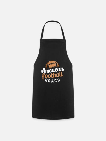 American Football Retro Coach - Kochschürze - Schwarz