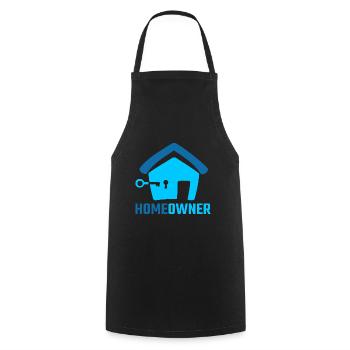 Fiers propriétaires niveau famille complète - Tablier de cuisine - noir - Devant - AI Model Male 185 dark (185cm)