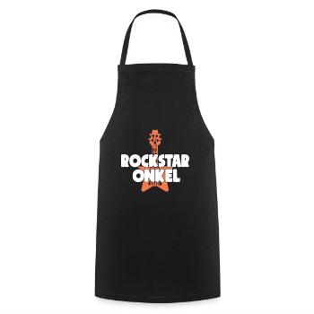 Rocker Onkel Geschenk - Kochschürze - Schwarz - Vorne - AI Model Male 185 dark (185cm)