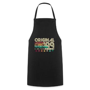 Mai 1999 Vintage Anniversaire Vintage Rétro - Tablier de cuisine - noir - Devant - AI Model Male 185 dark (185cm)