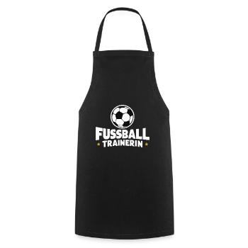Fußballtrainerin Coach Inspiration Spiel Taktik - Kochschürze - Schwarz - Vorne - AI Model Male 185 dark (185cm)