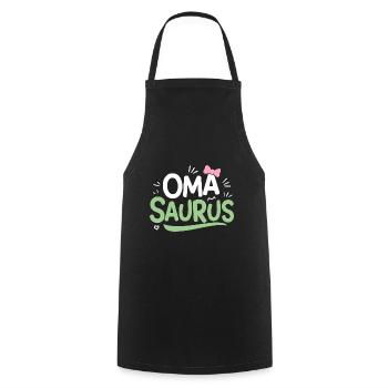 OmaSaurus T-Shirt Lustig Großmutter Geburtstag - Kochschürze - Schwarz - Vorne - AI Model Male 185 dark (185cm)