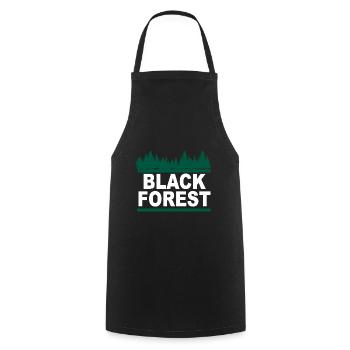 Black Forest Natur Wandern Hiking - Kochschürze - Schwarz - Vorne - AI Model Male 185 dark (185cm)