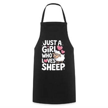 Sheep Sheep Farmer Lamb Farmer - Cooking Apron - black - Front - AI Model Male 185 dark (185cm)