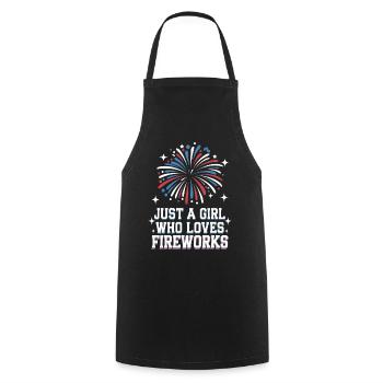 Pyrotechnics Fireworks Pyrotechnics - Cooking Apron - black - Front - AI Model Male 185 dark (185cm)