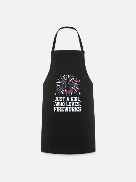 Pyrotechnie Feux d’artifice Pyrotechnie - Tablier de cuisine - noir