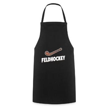 Feldhockey Retro Fan Artikel Vintage Sport Deko - Kochschürze - Schwarz - Vorne - AI Model Male 185 dark (185cm)