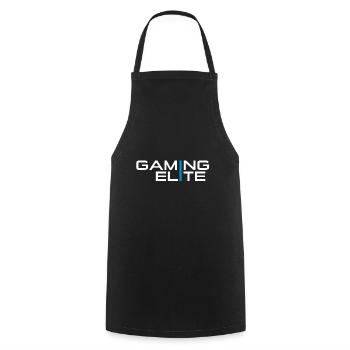 Gaming Elite - Kochschürze - Schwarz - Vorne - AI Model Male 185 dark (185cm)